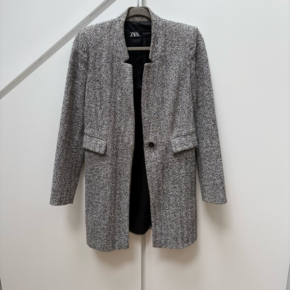 Zara Women's Gray Blazer Coat